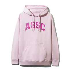 Anti Social Social Club ASSC Logo Hoodie Pink ||Plus Best