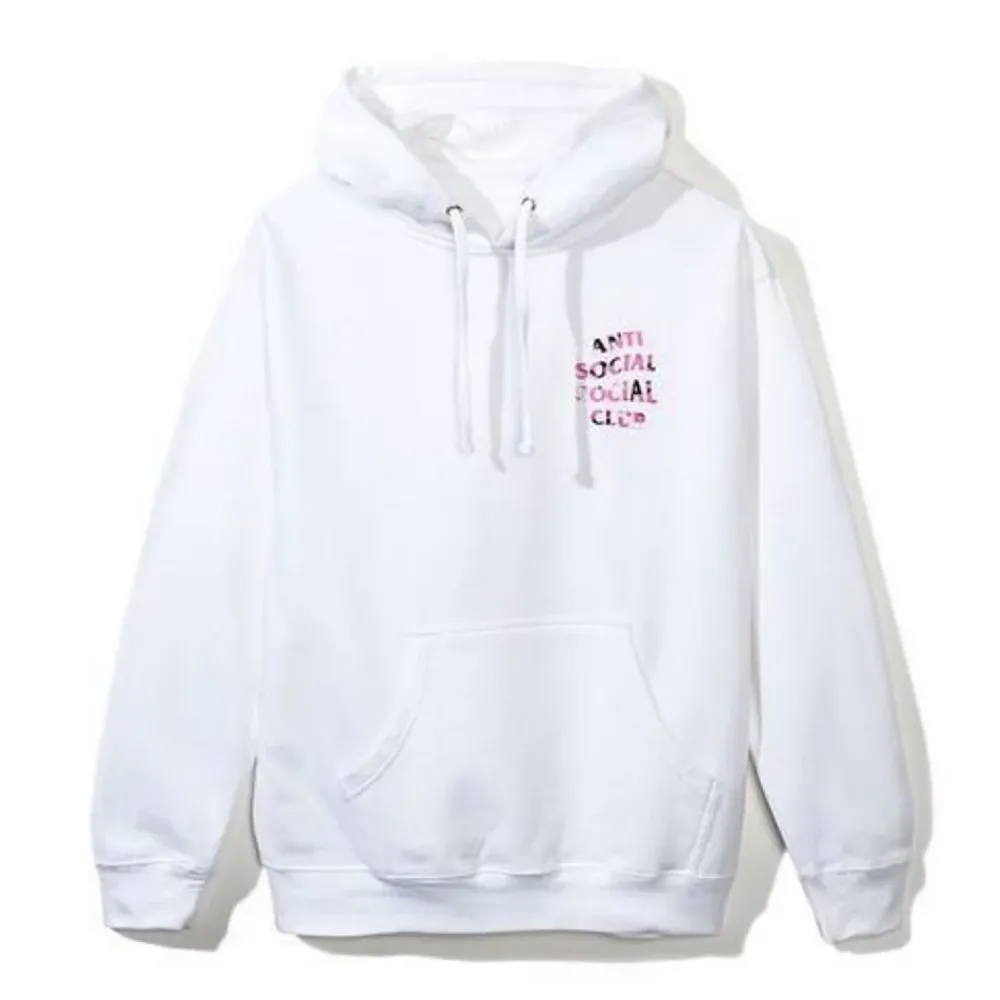 Anti Social Social Club Beverly Hoodie White/Pink ||Plus New