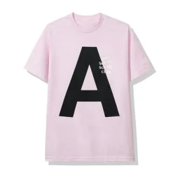 Anti Social Social Club Catchem "A" Tee Pink ||Plus Discount
