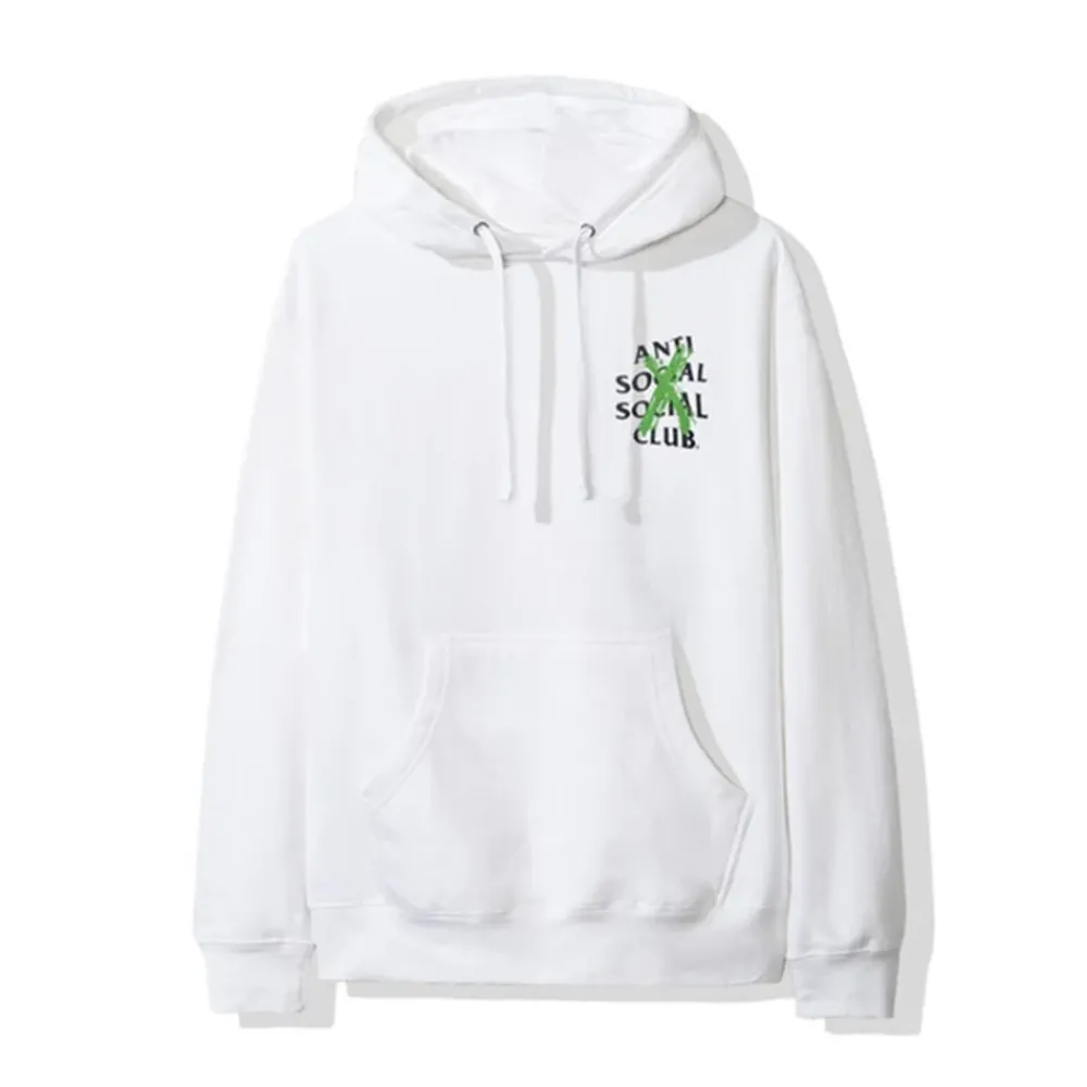 Anti Social Social Club Cancelled Remix Hoodie White ||Plus Discount