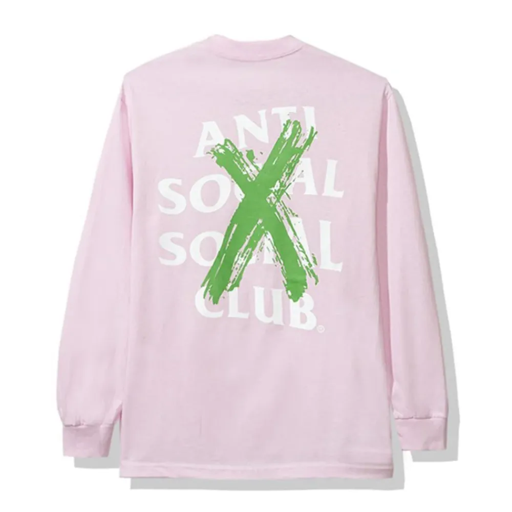 Anti Social Social Club Cancelled Remix L/S Tee Pink ||Plus Clearance