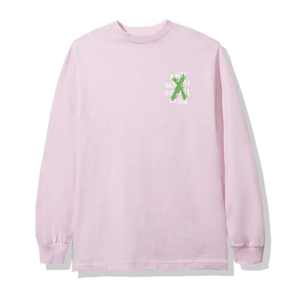 Anti Social Social Club Cancelled Remix L/S Tee Pink ||Plus Clearance