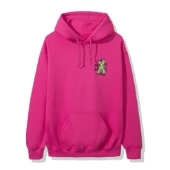 Anti Social Social Club Cancelled Remix Hoodie Pink ||Plus Best