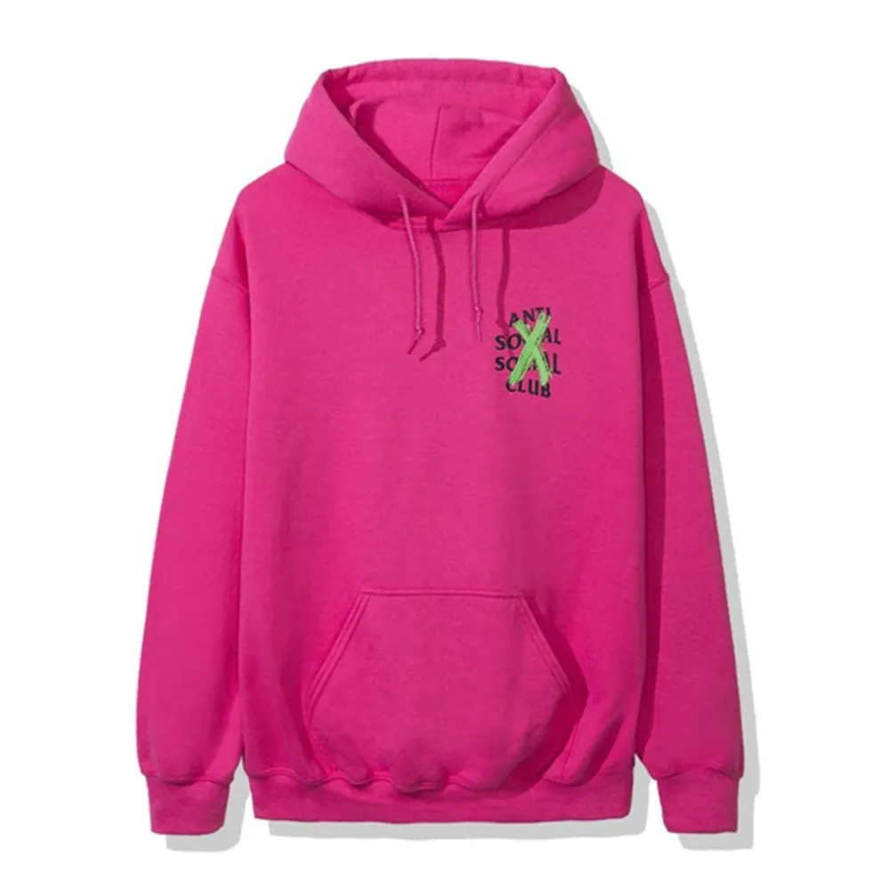 Anti Social Social Club Cancelled Remix Hoodie Pink ||Plus Best