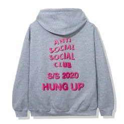 Anti Social Social Club Dialtone Hoodie Grey ||Plus Sale
