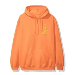 Anti Social Social Club Feeling Anxious Hoodie Neon Orange ||Plus Online