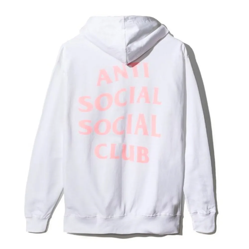 Anti Social Social Club Hoodie White/Pink ||Plus New