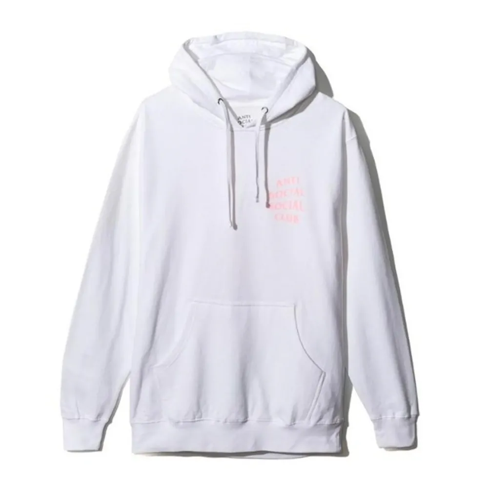 Anti Social Social Club Hoodie White/Pink ||Plus New