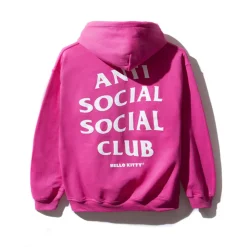 Anti Social Social Club Hello Kitty Hoodie Pink ||Plus Online
