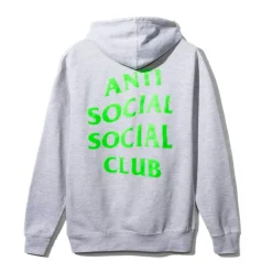 Anti Social Social Club Hunter Zip Up Hoodie Grey/Green | PLUS|Plus2 Discount