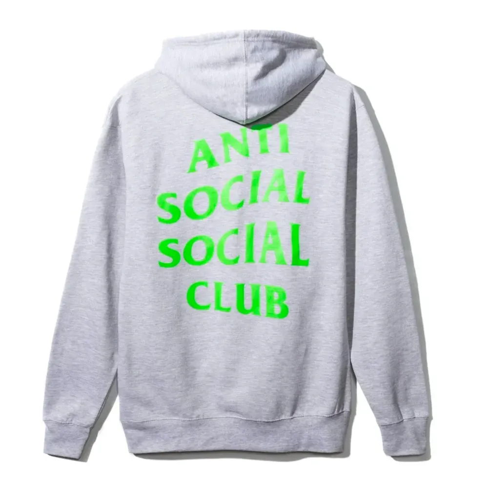 Anti Social Social Club Hunter Zip Up Hoodie Grey/Green | PLUS|Plus2 Discount