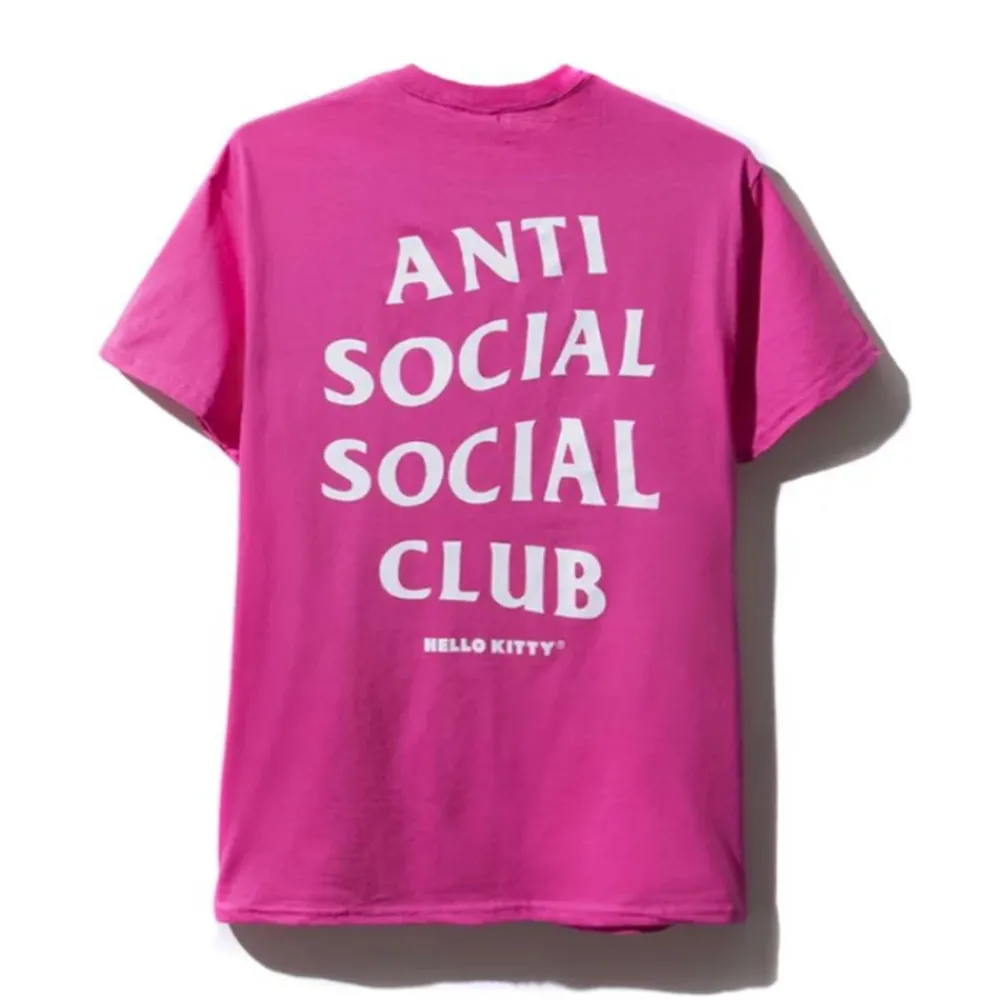 Anti Social Social Club Hello Kitty Tee Pink ||Plus Clearance