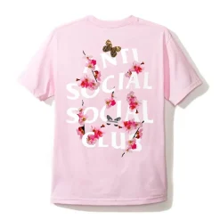 Anti Social Social Club Kkoch Tee Pink ||Plus Best