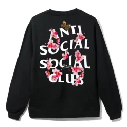 Anti Social Social Club Kkoch Crewneck Black ||Plus Sale