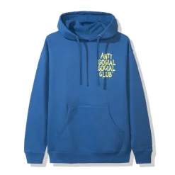 Anti Social Social Club LES HOODIE Blue ||Plus Online