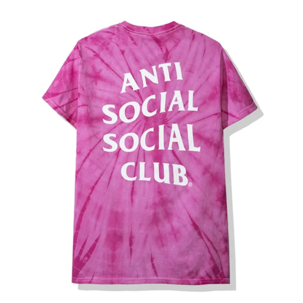 Anti Social Social Club Laguna Tee Pink Tie Dye ||Plus Discount