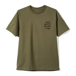 Anti Social Social Club Logo Tee 2 Olive ||Plus Sale