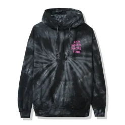 Anti Social Social Club Laguna Hoodie Black Tie Dye ||Plus Online