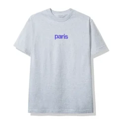 Anti Social Social Club Paris Tee Grey ||Plus Hot