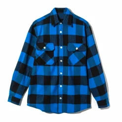 Anti Social Social Club Park Flannel Blue ||Plus Online