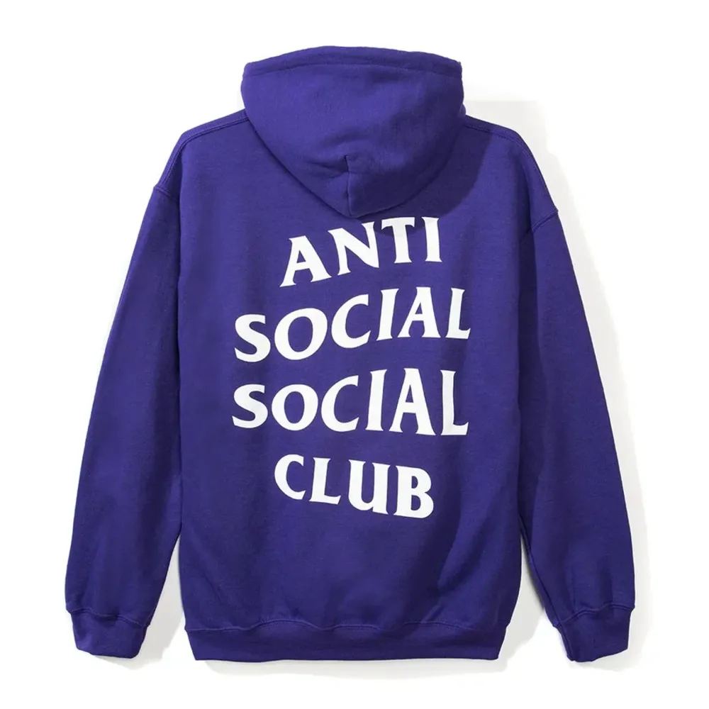 Anti Social Social Club Purple Rain Hoodie Purple ||Plus Fashion