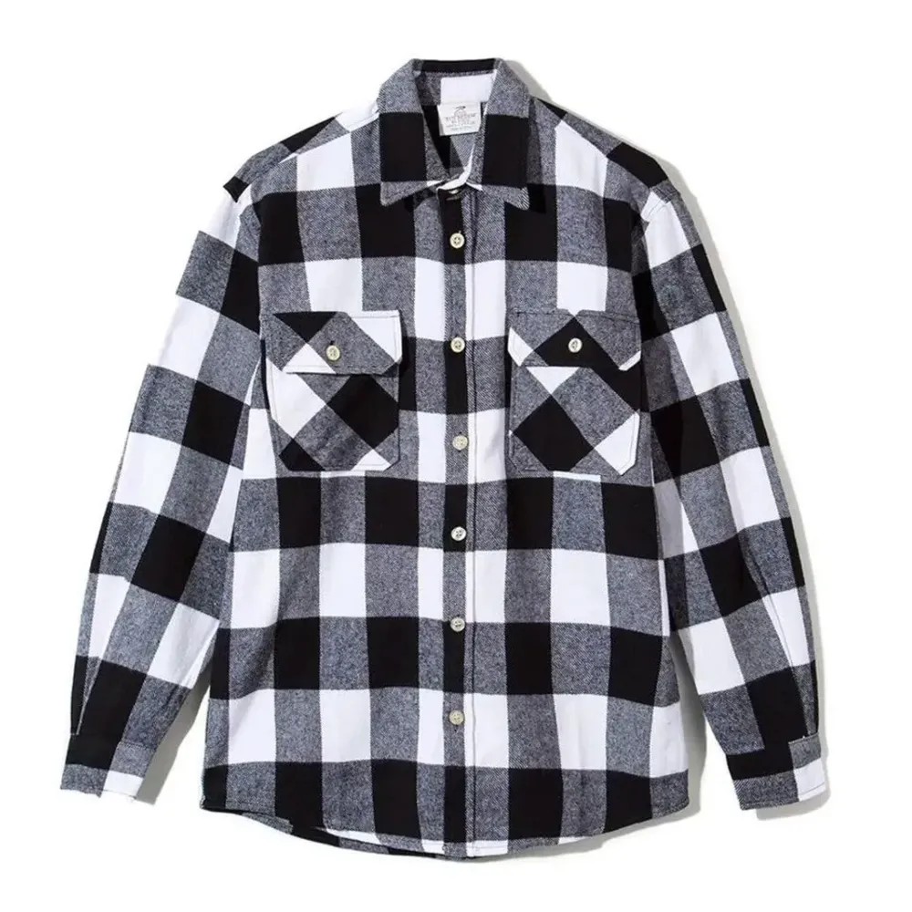 Anti Social Social Club Park Flannel Black/White ||Plus Fashion