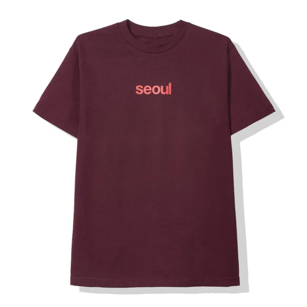 Anti Social Social Club Seoul Tee Maroon ||Plus Discount