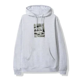 Anti Social Social Club Tiger Camo Box Logo Hoodie Grey ||Plus Discount