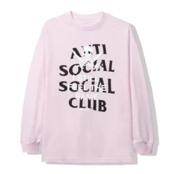 Anti Social Social Club x NBHD Blackjack L/S Tee Pink ||Plus Fashion
