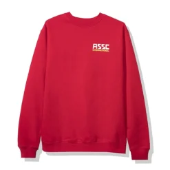 Anti Social Social Club 300ZX Crewneck Red ||Plus Discount