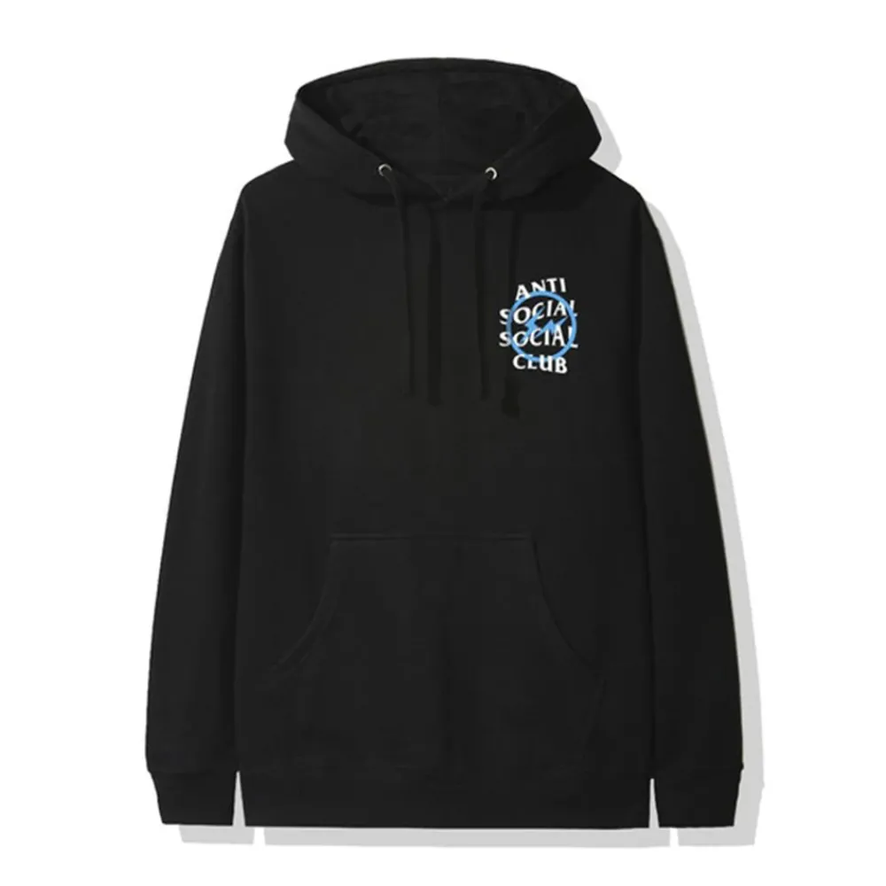 ASSC x Fragment Blue Bolt Hoodie Black ||Plus Fashion