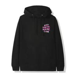 ASSC x Fragment Pink Bolt Hoodie Black ||Plus Outlet