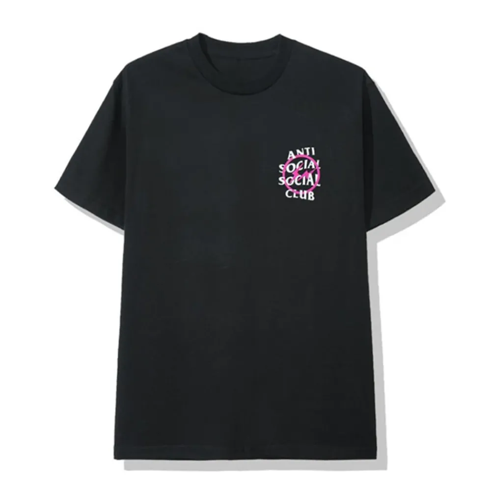 ASSC x Fragment Pink Bolt Tee Black ||Plus Discount