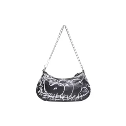 Balenciaga Le Cagole Mini Bag With Chain Graffiti|PlusJ Clearance