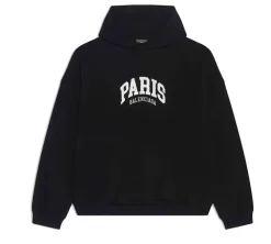 Balenciaga Mens Cities Paris Wide Fit Hoodie|PlusJ Best