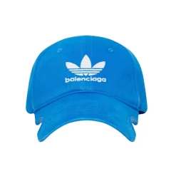 Balenciaga x adidas Trefoil Balenciaga Logo Cap Blue/White|PlusJ Discount