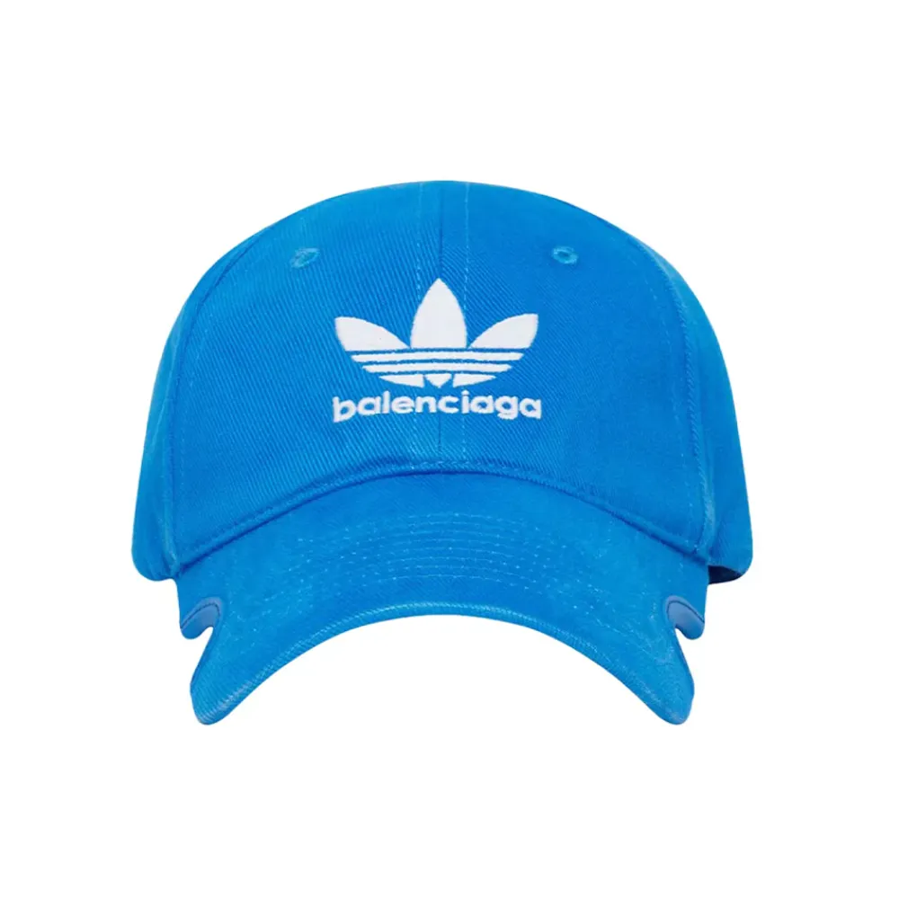 Balenciaga x adidas Trefoil Balenciaga Logo Cap Blue/White|PlusJ Discount