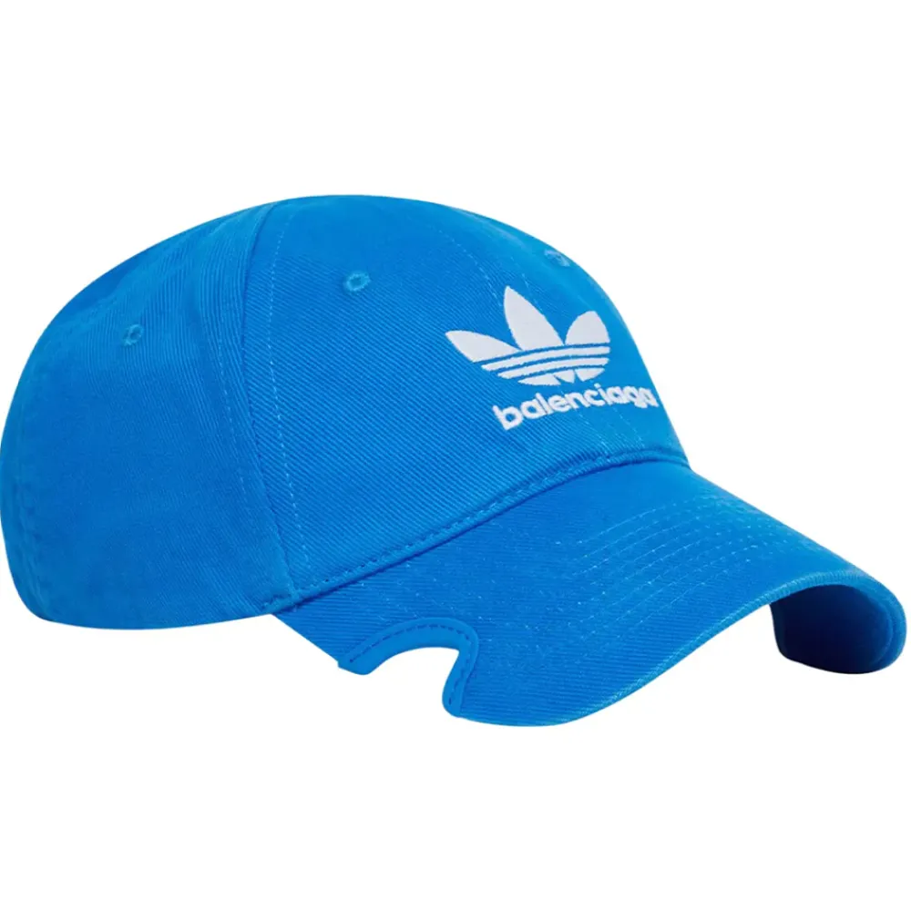 Balenciaga x adidas Trefoil Balenciaga Logo Cap Blue/White|PlusJ Discount