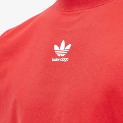 Balenciaga x adidas Unisex T-Shirt Oversized Red|PlusJ Fashion