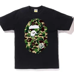 BAPE ABC Big Ape Head Tee Black/Green ||Plus New
