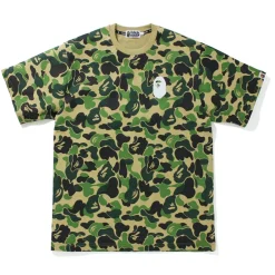 BAPE Big ABC Camo Ape Head Relaxed Fit Tee Green|Plus Best
