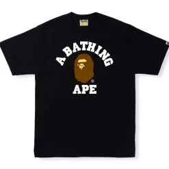 Bape College Tee Black ||Plus Fashion