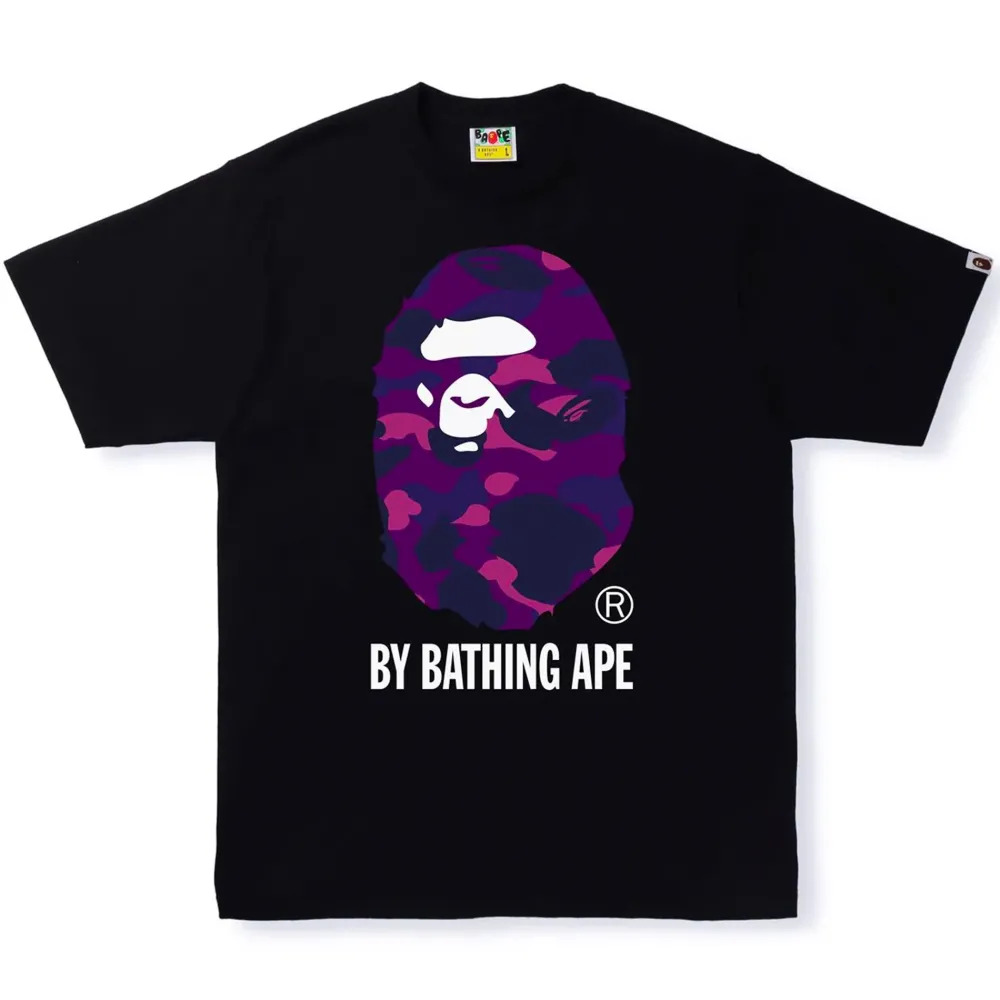 BAPE Color Camo by Bathing Ape Tee Black/Purple ||Plus Clearance