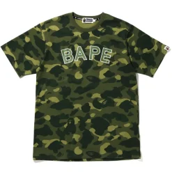 Bape Color Camo Logo Tee Green|Plus Online