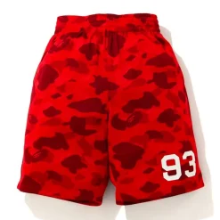 BAPE Color Camo Mesh Basketball Shorts Red (FW20)|Plus Fashion