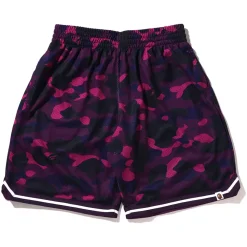 Bape Color Camo Wide Fit Basketball Shorts Purple ||Plus Clearance