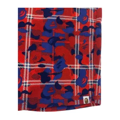 Bape London Check Sweat Shorts Red/Blue|Plus Clearance