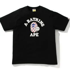 BAPE London Reflector Union Jack College Tee Black ||Plus Outlet