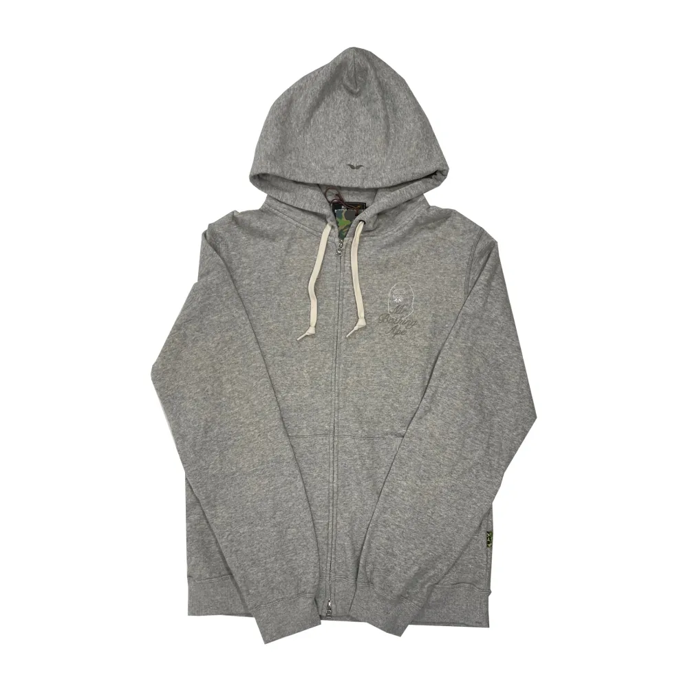 Bape Mr. Bathing Ape Zip Up Hoodie Heather Grey|Plus Sale