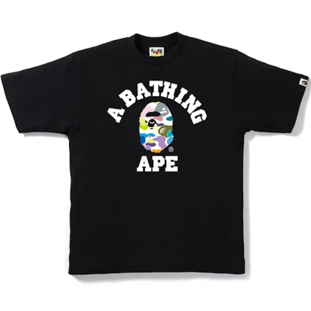 Bape Multi Camo College Tee Black (Kids)|Plus Clearance